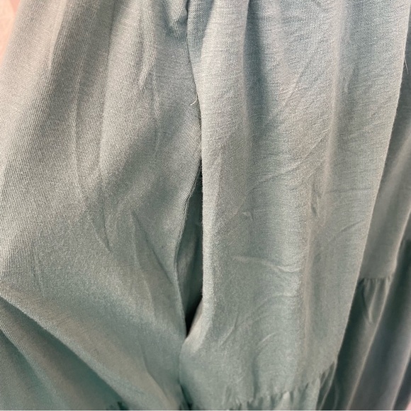 Sage Green Flutter Sleeve Maxi Dress - Picture 4 of 5